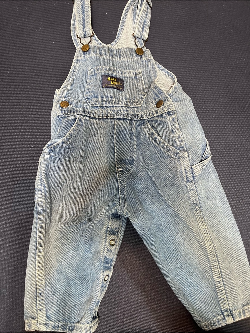 Baby OshKosh  Vintage Carpenter Denim Overall Pants size 18 months like new!